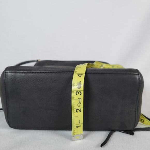 Rebecca Minkoff Womens Micro Avery Shoulder Bag Black Pebble Leather Biker Punk - Picture 13 of 13